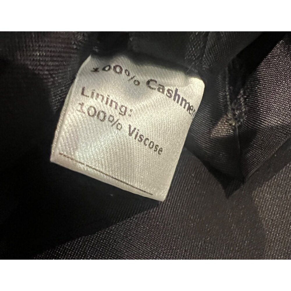 Hathaway Platinum Mens Size 44 Italian 100% Cashmere Black Suit Jacket 3-Button - Picture 8 of 15